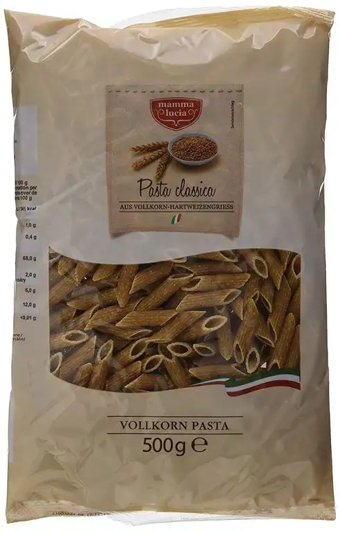 mamma lucia Vollkorn Pasta Penne, 10er Pack (10 x 500 g)