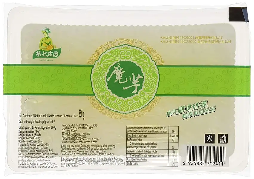 Seven Manor Nudeln Konjac dünn, 12er Pack (12 x 360 g)