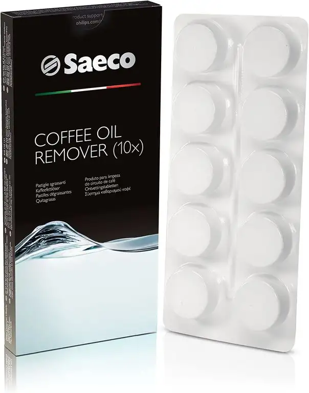 Saeco CA6704/99 Kaffeefettlöser-Tabletten (für Kaffeevollautomaten) 1er Pack (10 x 1,6 g)