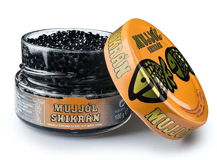 Eurocaviar - Shikran - Meeräsche Rogen Kaviar Perlen Schwarz, 100 g