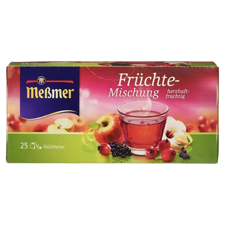 Meßmer Früchte-Mischung | 25 | Teebeutel | Vegan | Glutenfrei | Laktosefrei