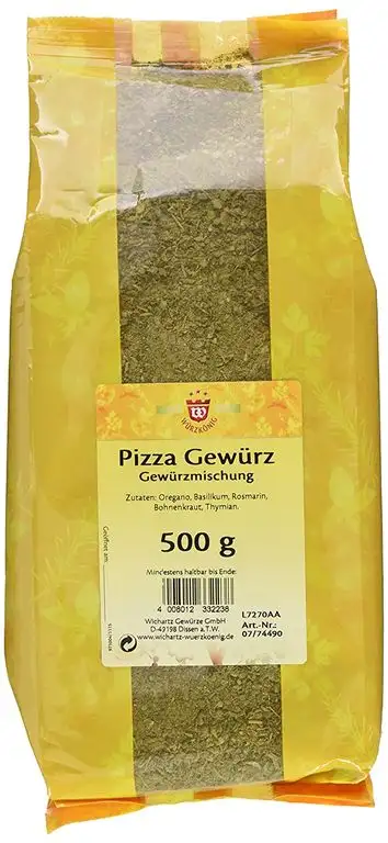 Wichartz Würzkönig Pizzagewürz, 4er Pack (4 x 500 g)