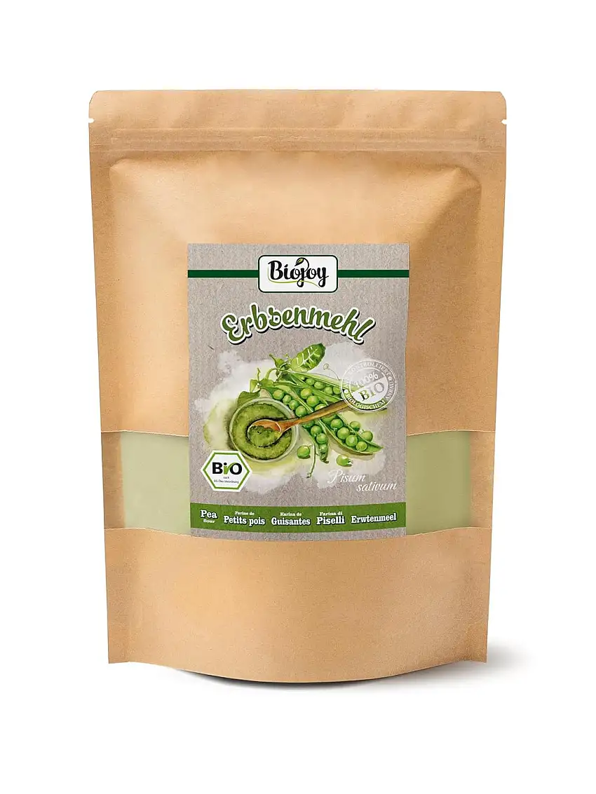 Biojoy BIO-Erbsenmehl grün (1 kg), Erbsen gemahlen, ohne Zusätze