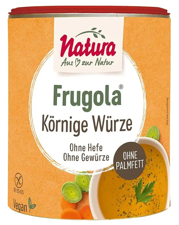 Frugola Körnige Würze ohne Hefe, ohne Gewürze
