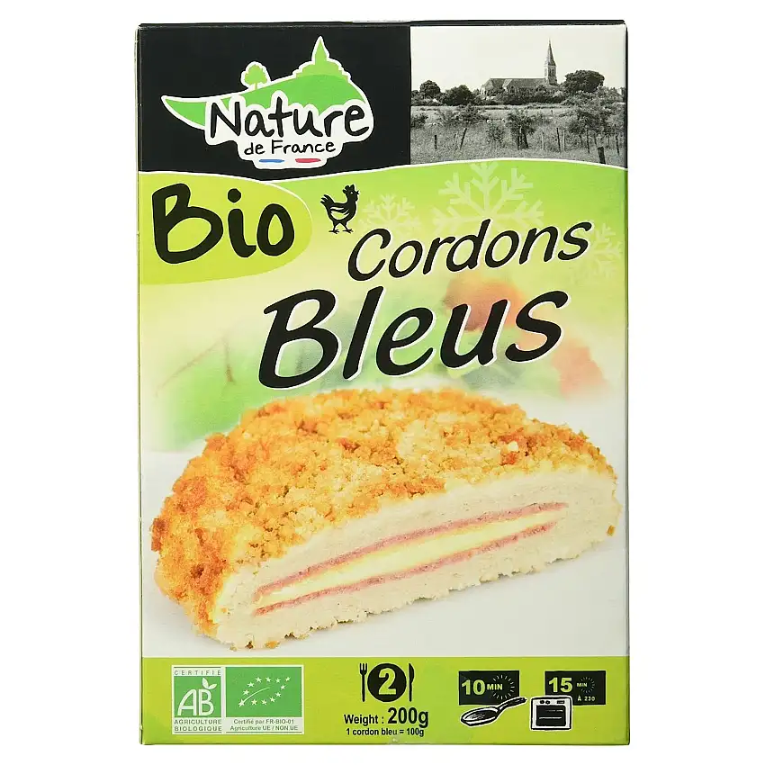 Nature de France Bio Cordons Bleus, 200 g (Tiefgefroren)