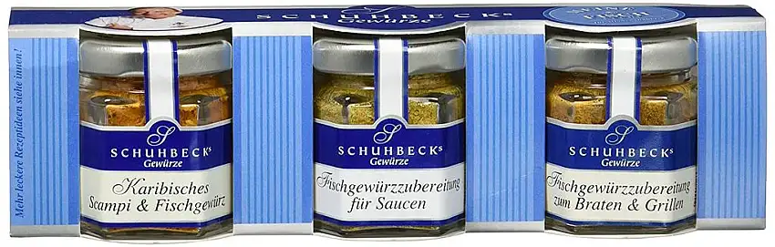 Schuhbeck 3er Set "Meine Fischküche", 1er Pack (1 x 65 g)