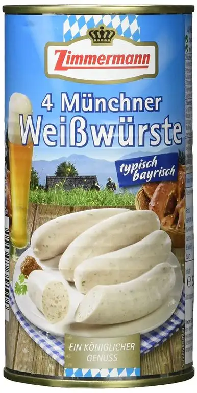 Fleischwerke Zimmermann 4 Münchner Weißwürste, 530 g