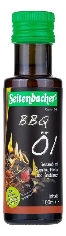 Seitenbacher Bio BBQ Öl rein nativ, kaltgepresst/1. Pressung, 1er Pack (1 x 100 ml)
