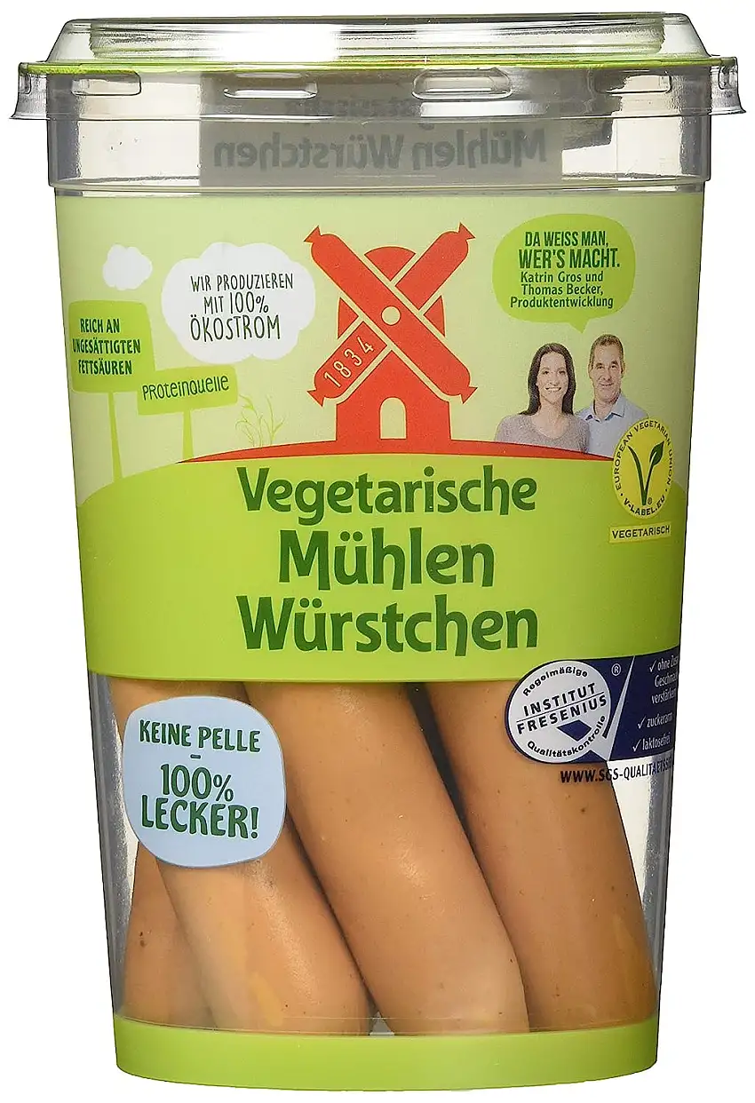 Vegetarische Mühlen Würstchen 200g im Becher