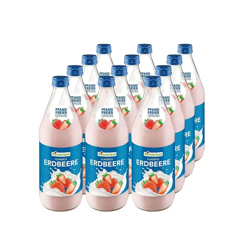 Münsterland Erdbeer Milch-Drink, 12er Pack (12 x 500 ml)