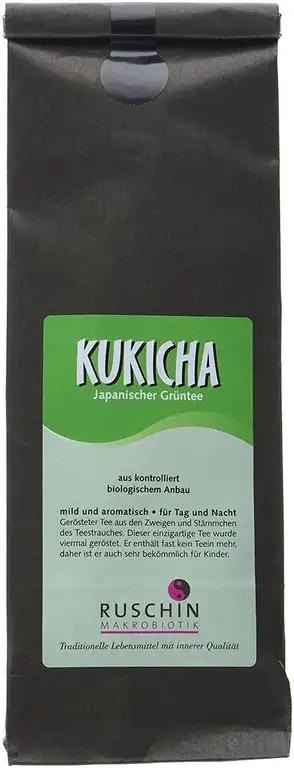 Ruschin Bio Kukicha, Teezweig geröstet 100g, 2er Pack (2 x 100 g)