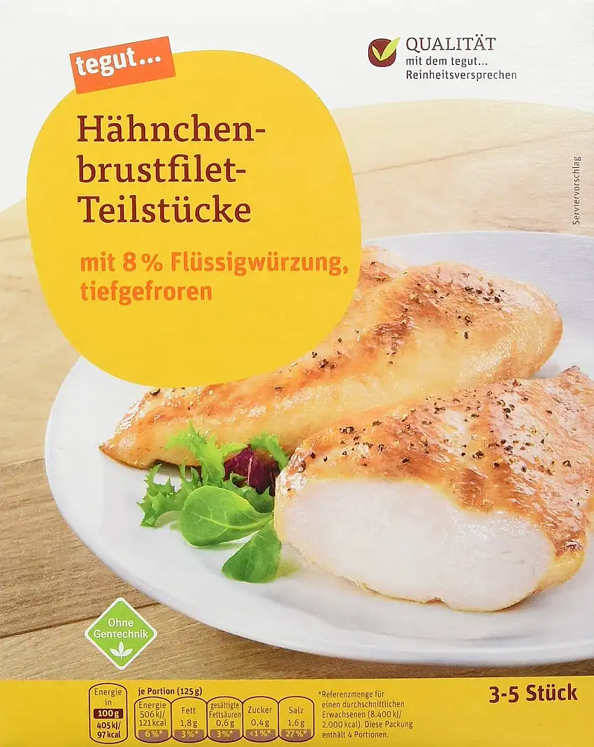 tegut... Hähnchenbrustfilet Teilstücke, 500 g (Tiefgefroren)