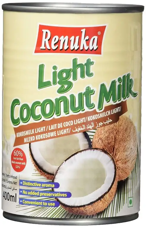 Renuka Kokosmilch light 9%, 12er Pack (12 x 400 ml)
