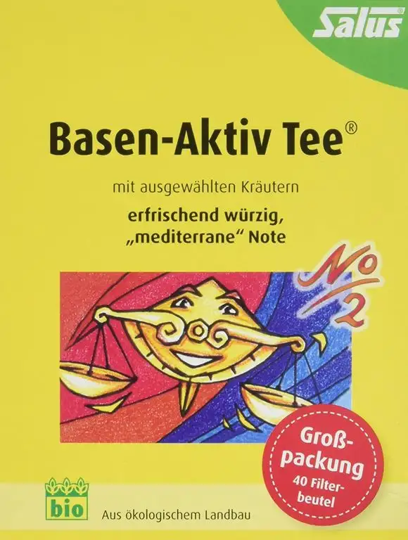 Salus Basen-Aktiv Tee Nr. 2 Mediterran, im FB, 2er Pack (2 x 72 g) - Bio