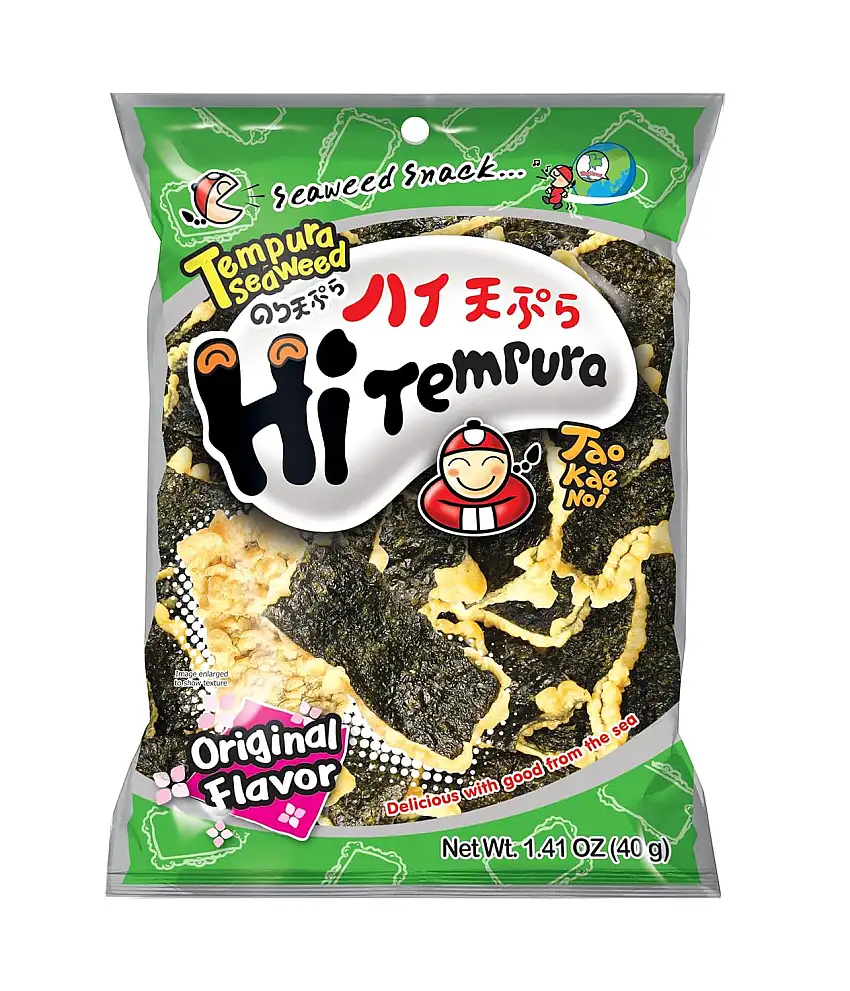 Tao Kae Noi Tempura Seaweed Original, Algensnack im Tempuramantel, 40 g