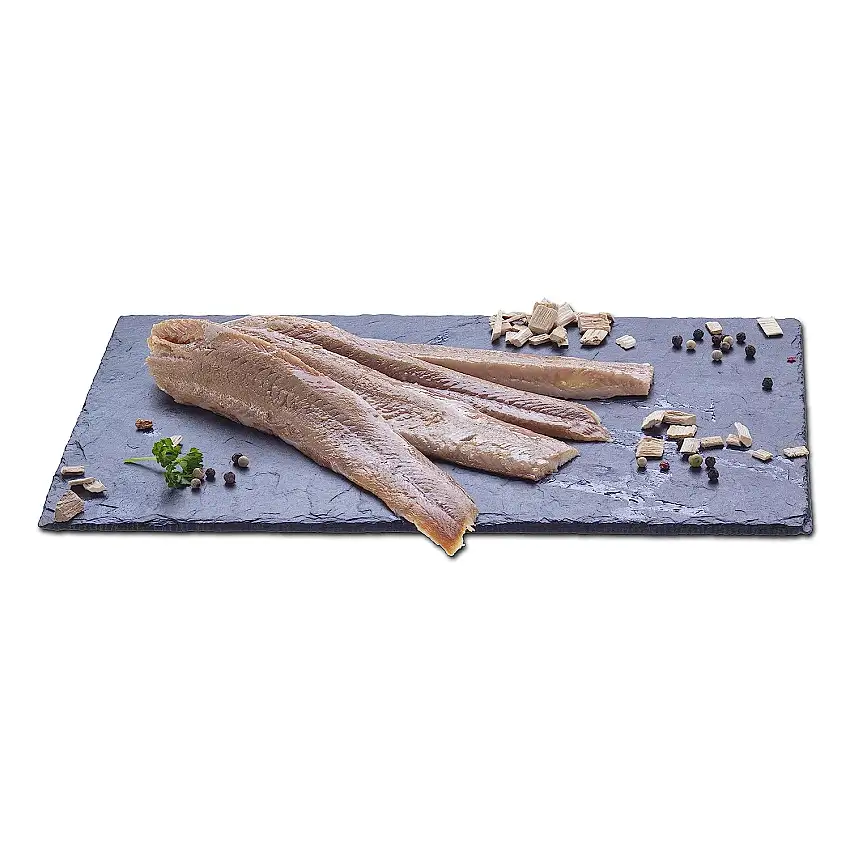 Klaassen Filet vom Räucheraal (ohne Haut), über Buchenrauch geräuchert, Aal grätenfrei filetiert, 200g