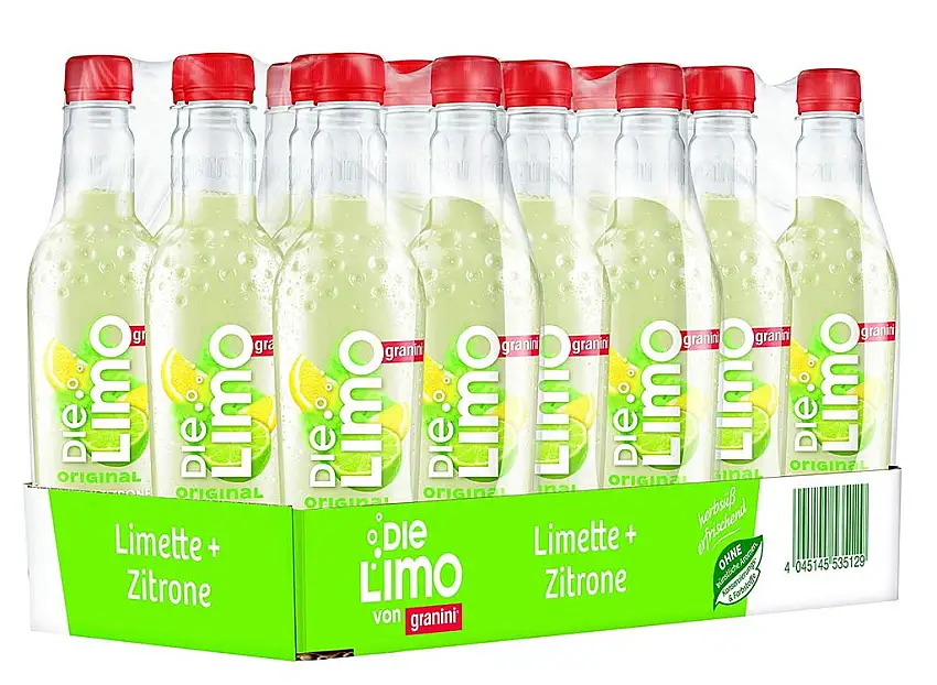Die Limo Original Limette-Zitrone, 18er Pack, EINWEG (18 x 500 ml)
