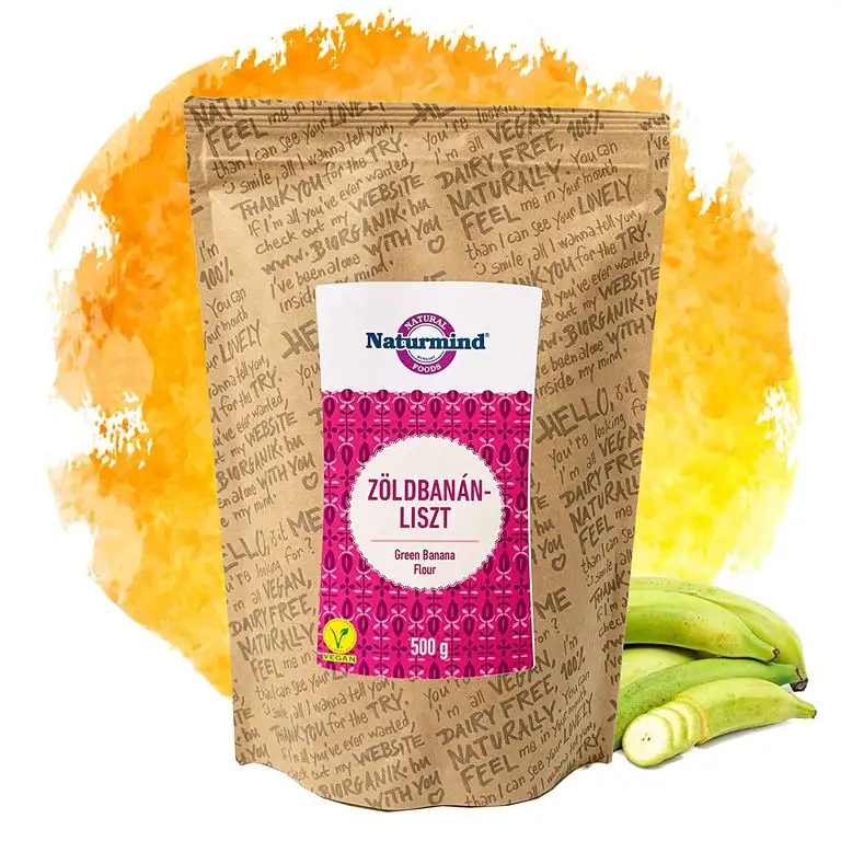 Naturmind Green Banana (Plantain) Flour / Grüne Bananenmehl / Kochbananenmehl 500g / Glutenfrei / Paleo-Vegan Produkte