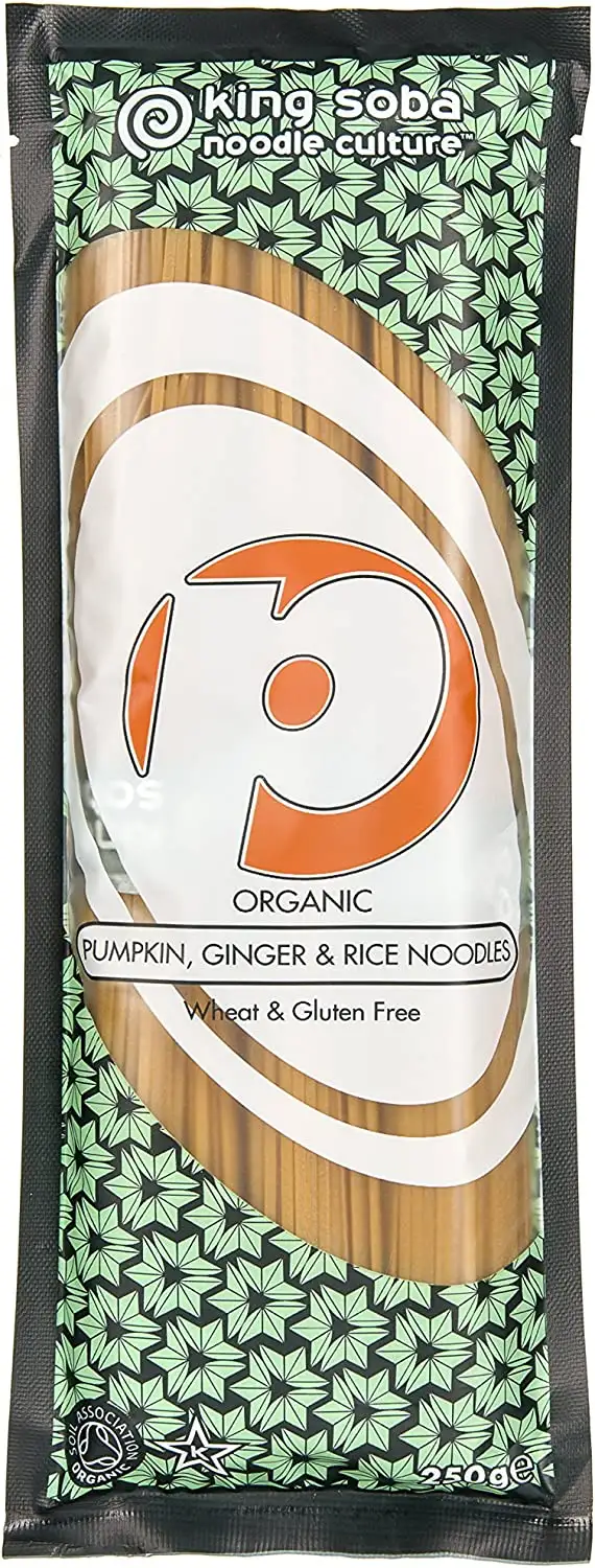 King Soba Bio-Kürbis-, Ingwer- und Braunreisnudeln, 250 g