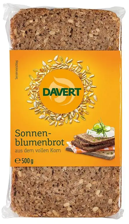 Davert Sonnenblumenbrot (500 g) - Bio