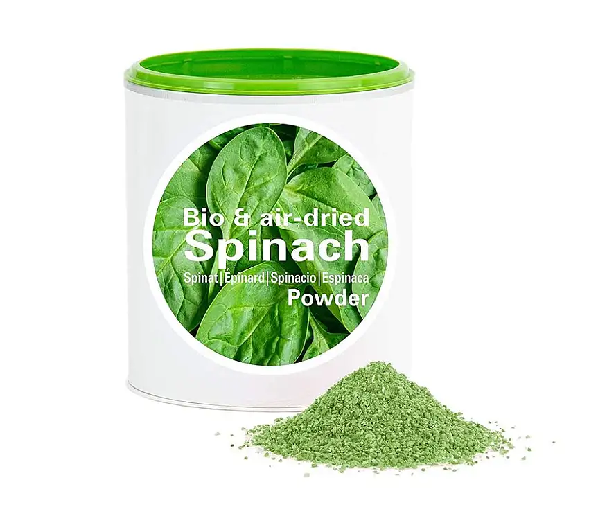 Spinatpulver-Rohkostqualität|Bio-Spinat aus deutschen Anbau |bio|vegan|Pur|Good Nutritions (1000)