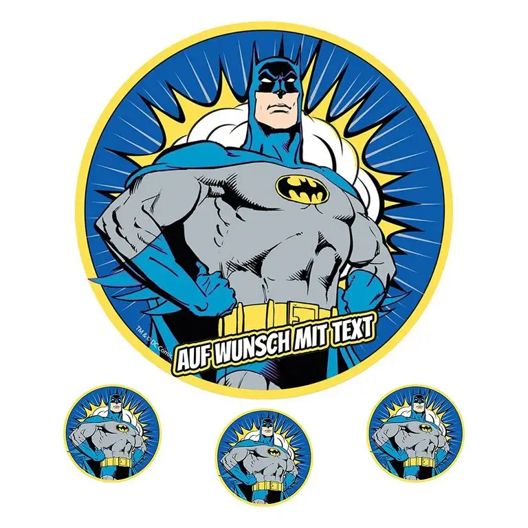 Tortenaufleger Fototorte Oblate Tortenbild Geburtstag eßbar Motiv: Batman (Oblatenpapier)
