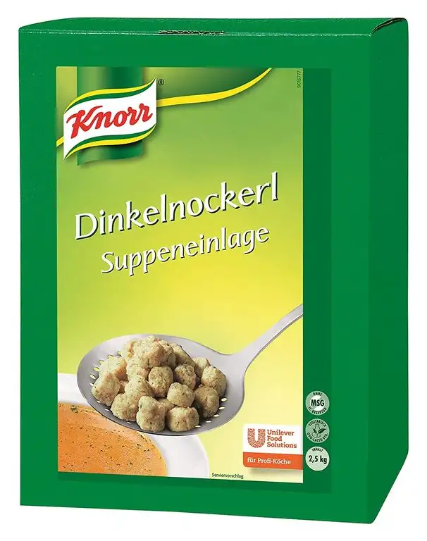 Knorr Dinkelnockerl (Suppeneinlage aus Dinkel und Gemüse) 1er Pack (1 x 2,5 kg)