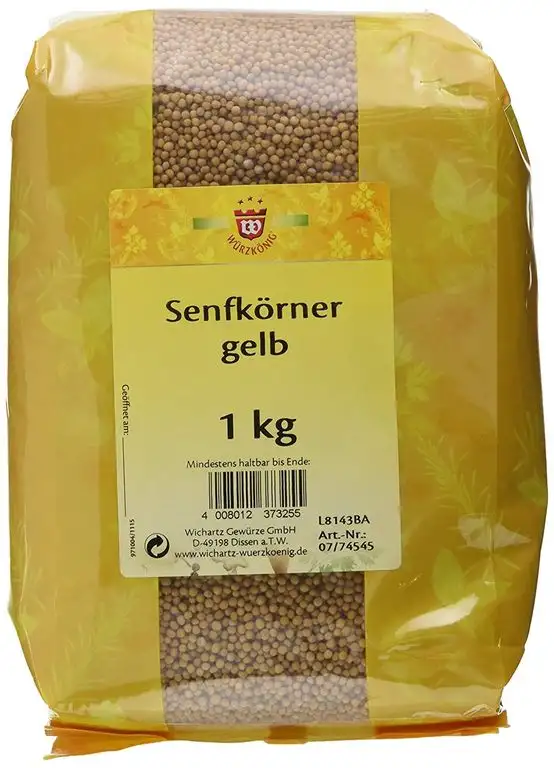 Wichartz Würzkönig Senfkörner goldgelb, 3er Pack (3 x 1 kg)