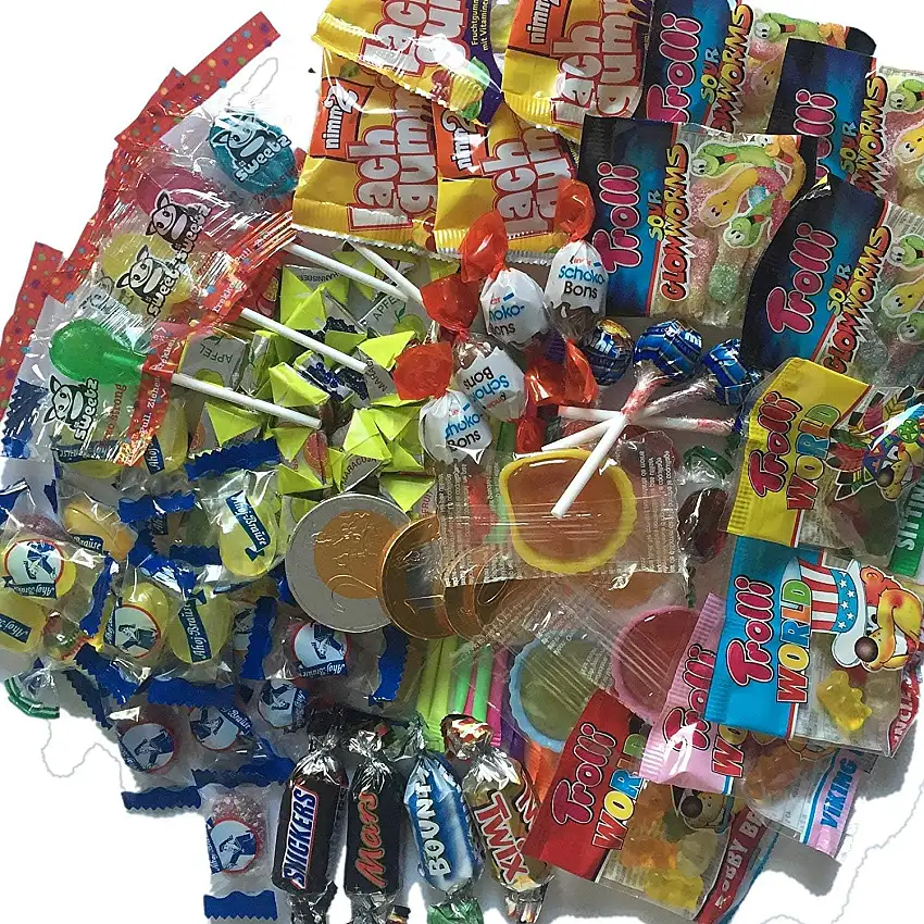 100-teiliges * SÜSSIGKEITEN-MIX * als Mitgebsel zum Kindergeburtstag oder Füllung einer Pinata oder Schultüte // No.1 von CARPETA® // Karneval Einschulung Martin Luther singen