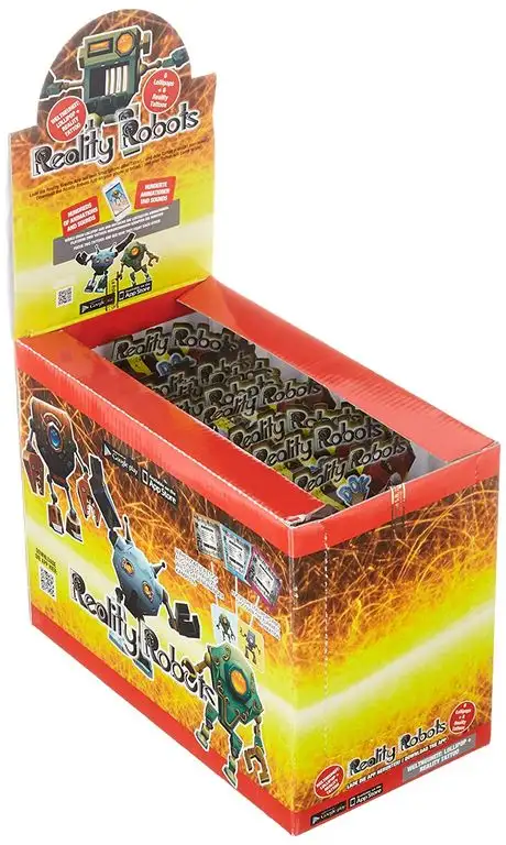 DOK Reality Robots - Ein Lolli, ein Tatoo und eine App, mit der die Roboter aus dem Tattoo zum Leben erweckt werden - 6 Lollies im Beutel - 12 Beutel im Tray (72 Lollis)