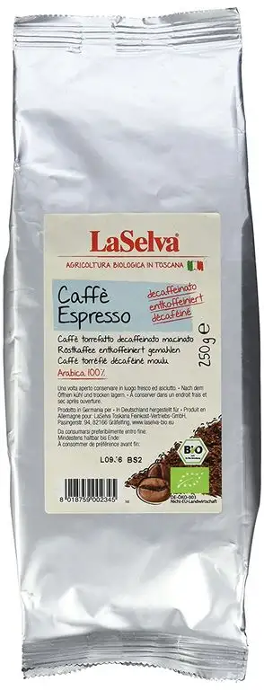 LaSelva Bio Espresso koffeinfrei, 250 g