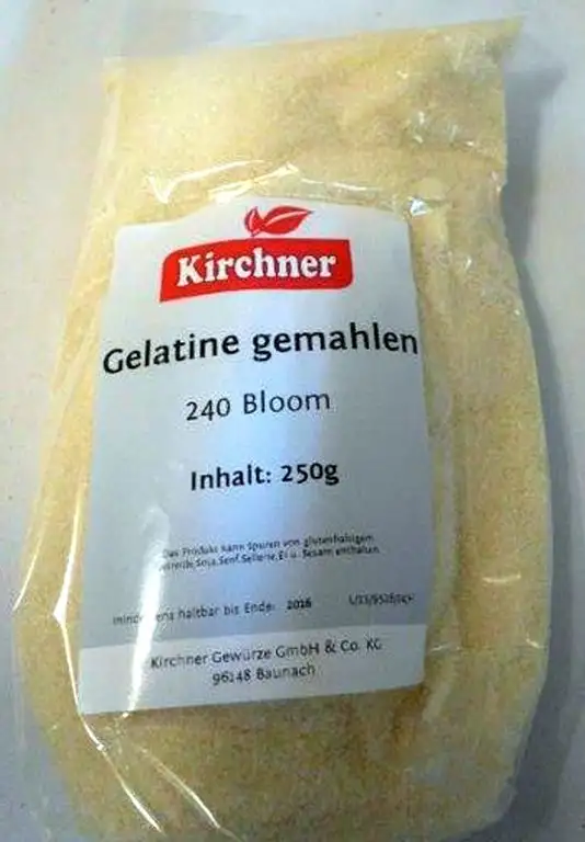 1a Kirchner Gewürze 09635 GELATINE Pulver gemahlen 240Bl. --- Klarsichtbeutel 250g