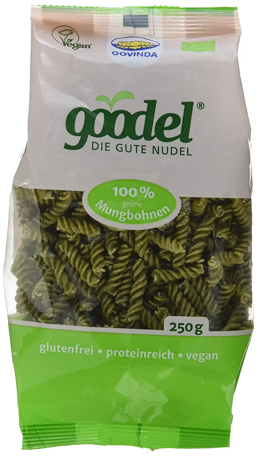 Govinda goodel grüne Mungbohnen Nudeln, 3er Pack (3 x 250 g)
