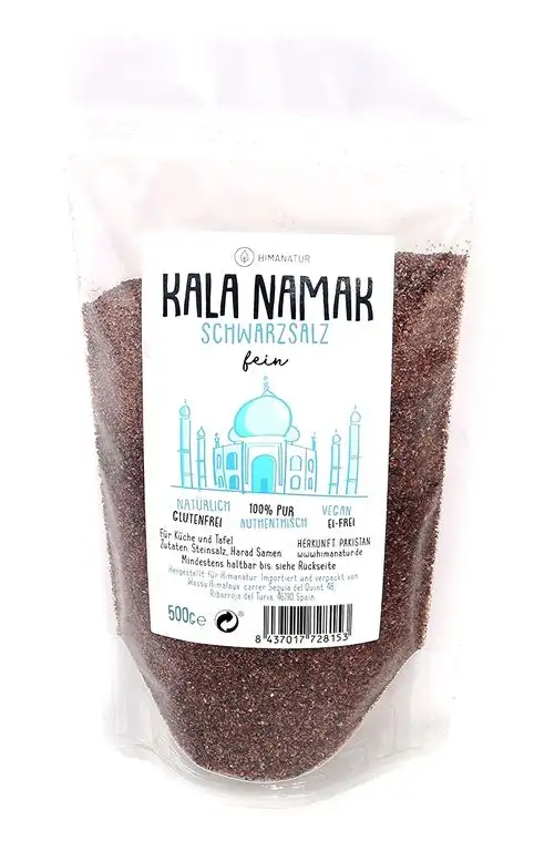 Himanatur - Kala Namak fein gemahlen, Schwarzsalz, 2er Pack (2 x 500 g)