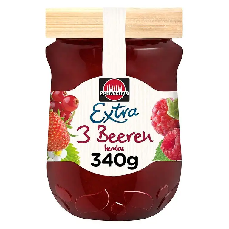 Schwartau Extra 3 Beeren kernlos, Konfitüre, Konfitüre, 340 g