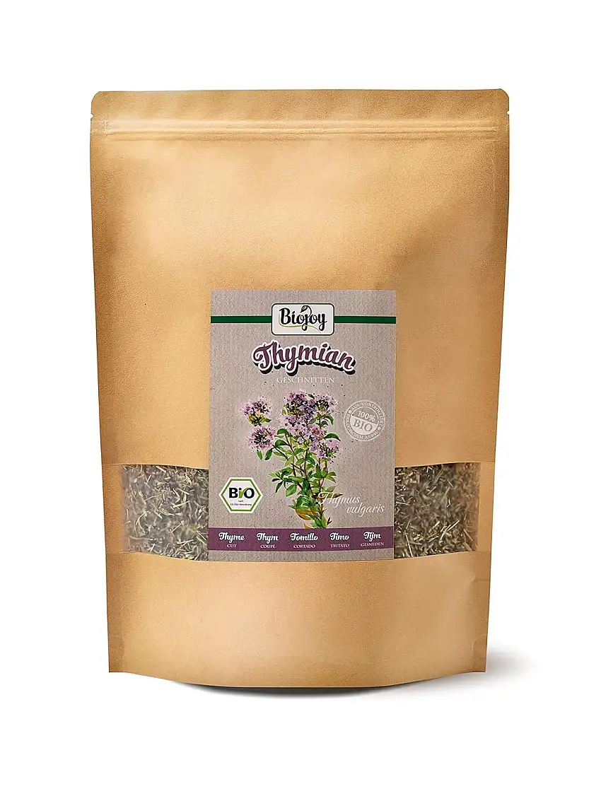 Biojoy BIO-Thymian-Tee (500 g), getrocknet und geschnitten (Thymus vulgaris)