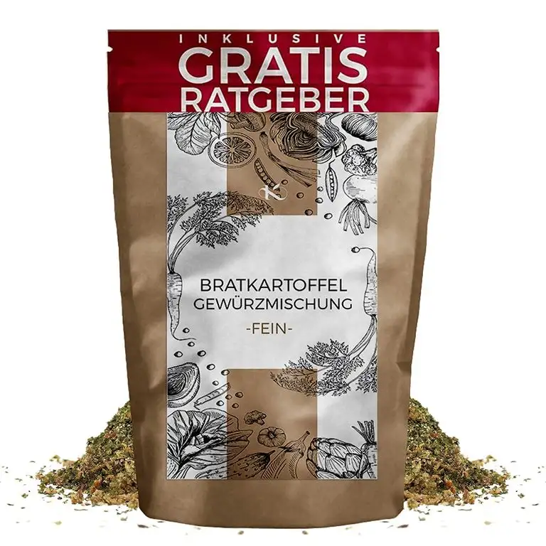 Bratkartoffel Gewürzmischung grob 450g | Bratkartoffel-Würzer Gewürzspezialität inkl. gratis Ratgeber | hochwertiges Küchengewürz Bratkartoffelgewürz