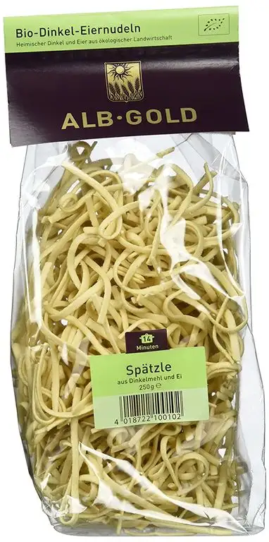 Alb-Gold Dinkel- (Bauern-) Spätzle, 6er Pack (6 x 250 g Packung)