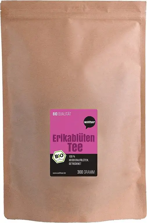 Wohltuer Bio Erikablüten Heideblütentee Heidekrautblüten gerebelt 300g