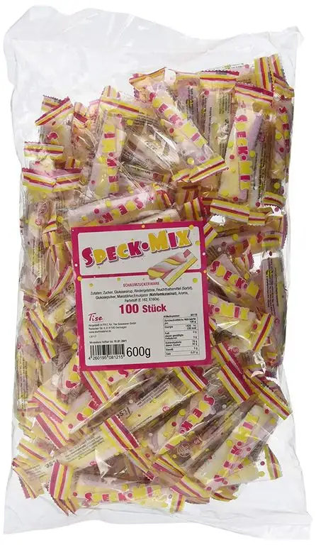 Tise Süsswaren 90118 BAY MELLOW SPECK MIX 100 STK. WURFMATERIAL KARNEVAL FASCHING GEBURTSTAGE EVENTS VERANSTALTUNGEN PARTYS GIVEAWAY KINDERGEBURTSTAG HOCHZEIT ,