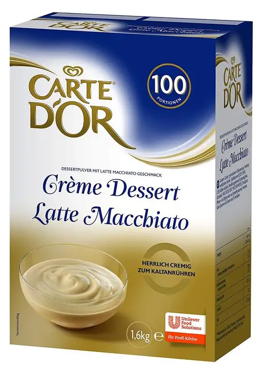 Carte D'Or Creme Dessert Latte Macchiato (Kaffee Dessertpulver) 1er Pack (1 x 1,6 kg)