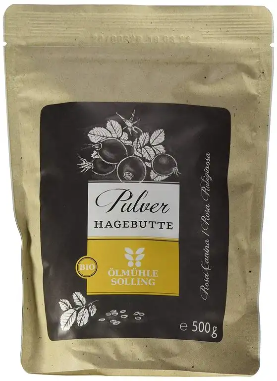 Ölmühle Solling Hagebuttenpulver fein vermahlen, 1er Pack (1 x 500 g)