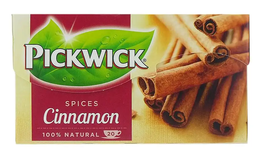 Pickwick Tee Zimt, Cinnamon, aromatisierter Schwarztee, Zimttee, 20 Teebeutel