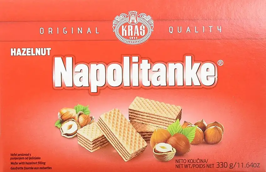 Kras Napolitanke Haselnuss Neapolitanerwaffeln, 3er Pack (3 x 330 g)
