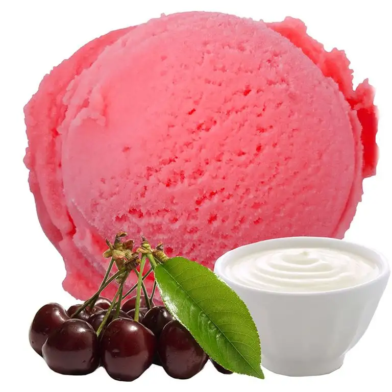 Joghurt Sauerkirsch Geschmack 333 g Gino Gelati Eispulver für Ihre Eismaschine