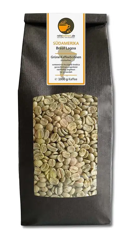Rohkaffee - Grüner Hochland Kaffee Brasil Lagoa (grüne Kaffeebohnen 1000g)