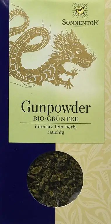 Sonnentor Chines. Grüntee Gunpowder lose, 1er Pack (1 x 100 g) - Bio