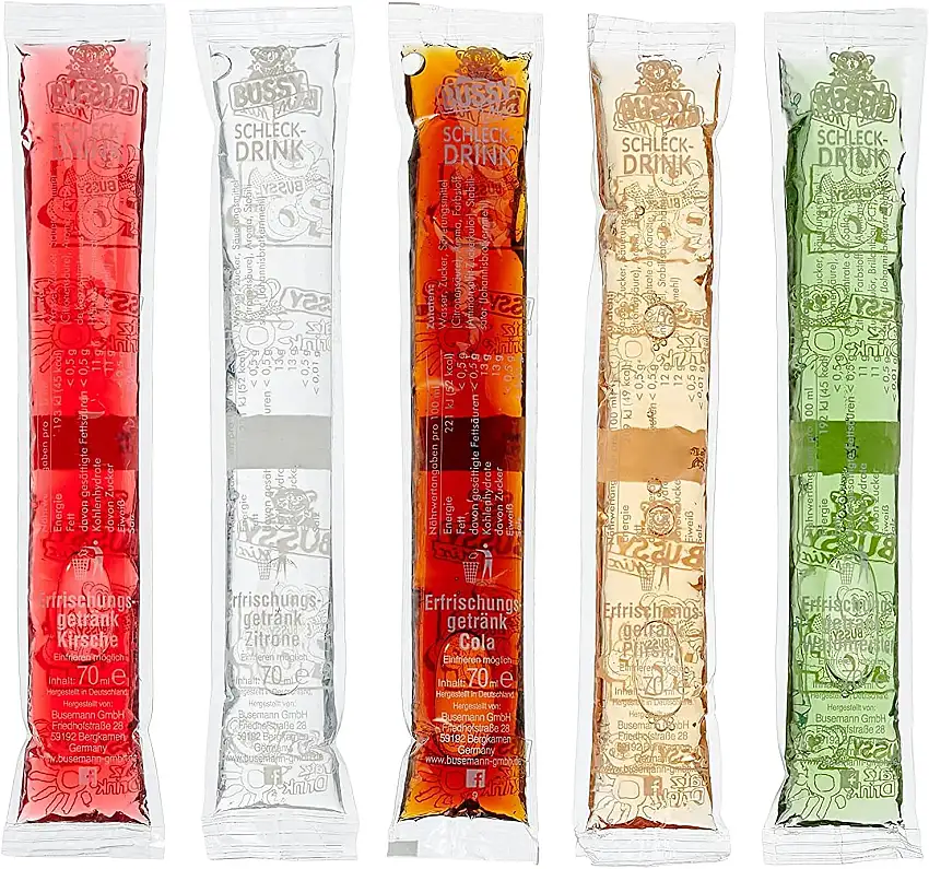 Bussy Mix Wasssereis zum Selbsteinfrieren, 100er Pack (100 x 70 ml)