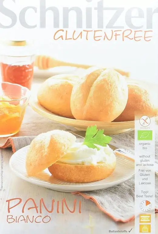 Schnitzer glutenfree Bio Panini Bianco, 6er Pack (6 x 250 g)