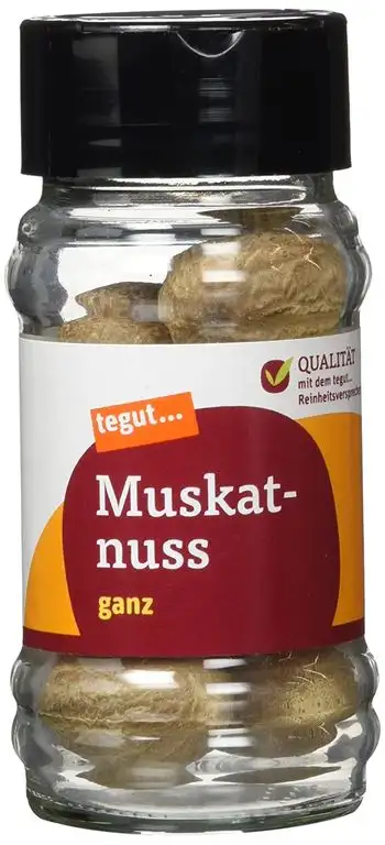 tegut... Muskatnuss ganz Gewürz, 1 x 30 g
